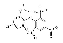 2,4,6-trichloro-2',4'-dinitro-N-propyl-6'-trifluoromethyldiphenylamine Structure