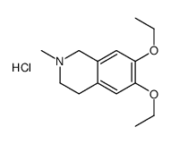 6,7-diethoxy-2-methyl-1,2,3,4-tetrahydroisoquinolin-2-ium,chloride结构式