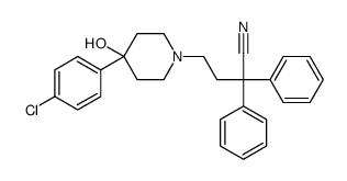4-(4-Chlorophenyl)-4-hydroxy-a,a-diphenyl-1-piperidinebutanenitrile Structure