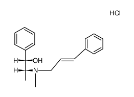 (1RS:2SR)-2-(methyl-trans-cinnamyl-amino)-1-phenyl-propanol-(1), hydrochloride结构式