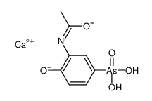 calcium,N-(5-arsonato-2-hydroxyphenyl)acetamide Structure