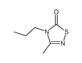 3-methyl-4-propyl-1,2,4-thiadiazolidine-2-ene-5-one结构式