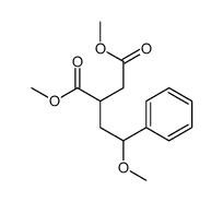 dimethyl 2-(2-methoxy-2-phenylethyl)butanedioate结构式
