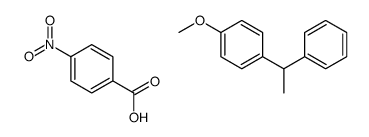 1-methoxy-4-(1-phenylethyl)benzene,4-nitrobenzoic acid结构式