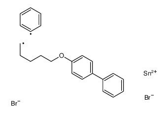 dibromo-phenyl-[5-(4-phenylphenoxy)pentyl]stannane结构式