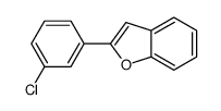 2-(3-chlorophenyl)-1-benzofuran结构式
