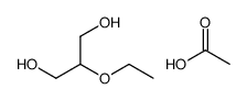 acetic acid,2-ethoxypropane-1,3-diol结构式