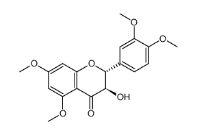 5,7,3',4'-Taxifolin tetramethyl ether结构式