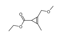 methoxymethyl-2 methyl-3 cyclopropene-2 carboxylate d'ethyle结构式