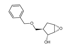 (1R,2R,3R,5S)-3-((benzyloxy)methyl)-6-oxabicyclo[3.1.0]hexan-2-ol结构式
