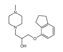 1-(4-Indanyloxy)-3-(4-methyl-1-piperazinyl)-2-propanol结构式