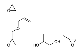 2-methyloxirane,oxirane,propane-1,2-diol,2-(prop-2-enoxymethyl)oxirane结构式