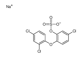 5-Chloro-2-(2,4-dichlorophenoxy)phenol Hydrogen Sulfate Sodium Salt Structure