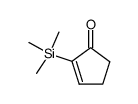 2-trimethylsilyl-2-cyclopenten-1-one Structure
