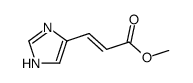 3-(1H-imidazol-4-yl)-2-propenoic acid methyl ester结构式