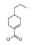 1-Cyclohexene-1-carbonyl chloride, 4-propyl- (9CI) Structure