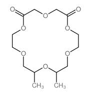 1,4,7,10,13,16-Hexaoxacyclooctadecane-2,6-dione,12,14-dimethyl-结构式