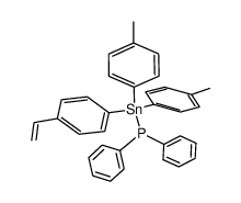 di-p-tolyl-p-styryltin diphenylphosphine Structure