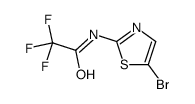 N-(5-溴-1,3-噻唑-2-基)-2,2,2-三氟乙酰胺结构式