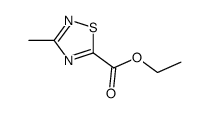 3-Methyl-[1,2,4]thiadiazole-5-carboxylic acid ethyl ester Structure