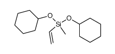 bis(cyclohexyloxy)methylvinylsilane结构式