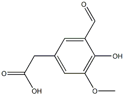 2-(3-formyl-4-hydroxy-5-methoxyphenyl)acetic acid Structure