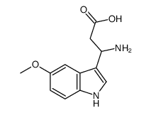 3-AMINO-3-(5-METHOXY-INDOL-3-YL)-PROPIONIC ACID结构式