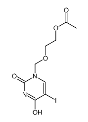 2-[(5-iodo-2,4-dioxopyrimidin-1-yl)methoxy]ethyl acetate结构式