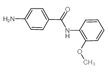 4-氨基-N-(2-甲氧基苯基)-苯甲酰胺结构式
