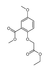 methyl 2-(2-ethoxy-2-oxoethoxy)-5-methoxybenzoate结构式