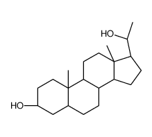 5-beta-pregnane-3-alpha,20-beta-diol structure