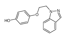 4-(2-indazol-1-ylethoxy)phenol结构式