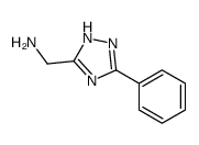 5-氨甲基-3-苯基-4H-1,2,4-三唑结构式