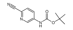 2-(BOC-氨基)-5-氰基吡啶结构式