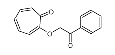 2-phenacyloxycyclohepta-2,4,6-trien-1-one结构式