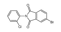 5-bromo-2-(2-chlorophenyl)isoindole-1,3-dione Structure