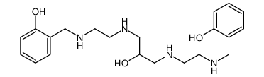 2-[[2-[[2-hydroxy-3-[2-[(2-hydroxyphenyl)methylamino]ethylamino]propyl]amino]ethylamino]methyl]phenol结构式