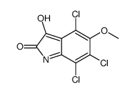 4,6,7-trichloro-5-methoxy-1H-indole-2,3-dione Structure