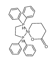 (1,2-bis(diphenylphosphino)ethane)NiCH2CH2CH2COO Structure