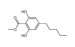 methyl 2,6-dihydroxy-4-pentylbenzoate Structure