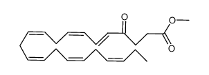 Methyl (5E,7Z,10Z,13Z,16Z,19Z)-4-oxo-5,7,10,13,16,19-docosahexaenoate Structure
