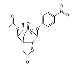 p-nitrophenyl 2,3,4-tri-O-acetyl-β-D-fucopyranoside结构式