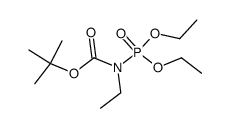 tert-butyl (diethoxyphosphoryl)(ethyl)carbamate Structure