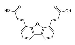 (2E,2'E)-3,3'-(dibenzo[b,d]furan-4,6-diyl)diacrylic acid Structure