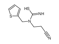 Thiourea,N-(2-cyanoethyl)-N-(2-thienylmethyl)- Structure