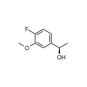 (R)-1-(4-氟-3-甲氧基苯基)乙-1-醇结构式