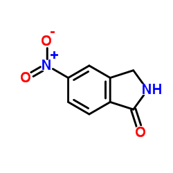 5-硝基-2,3-二氢-1H-异吲哚-1-酮结构式