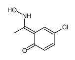 4-chloro-6-[1-(hydroxyamino)ethylidene]cyclohexa-2,4-dien-1-one Structure