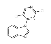 1-(2,5-二氯嘧啶-4-基)-1H-苯并[d]咪唑结构式