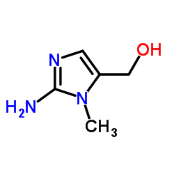 (2-氨基-1-甲基-1H-咪唑-5-基)甲醇结构式